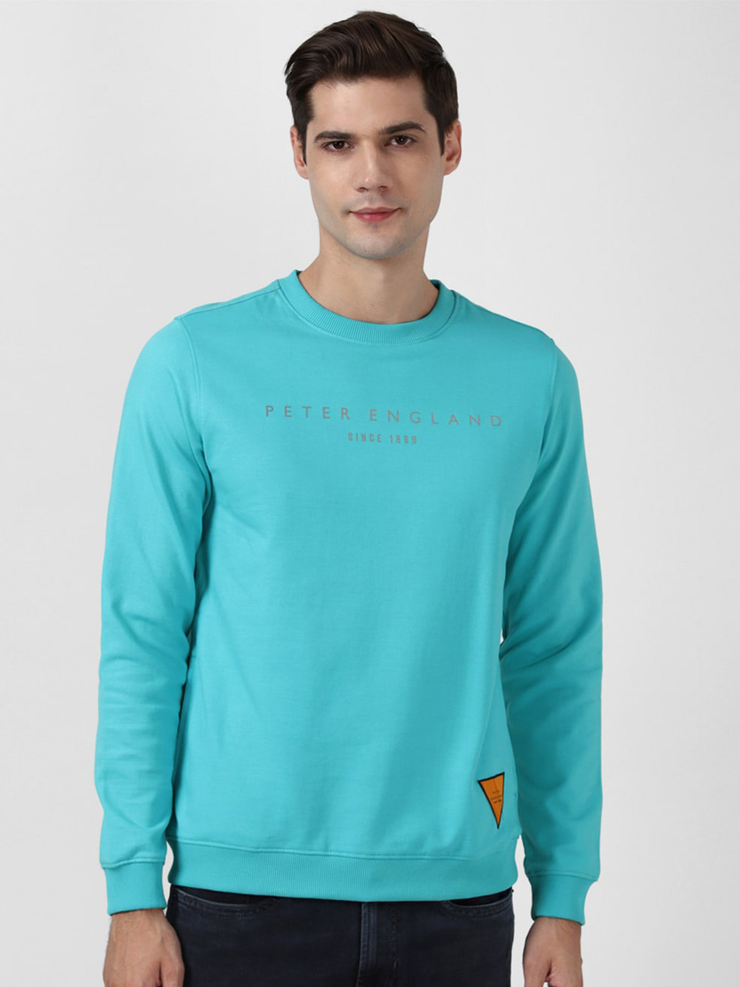 

Peter England Casuals Typography Printed Sweatshirt, Blue