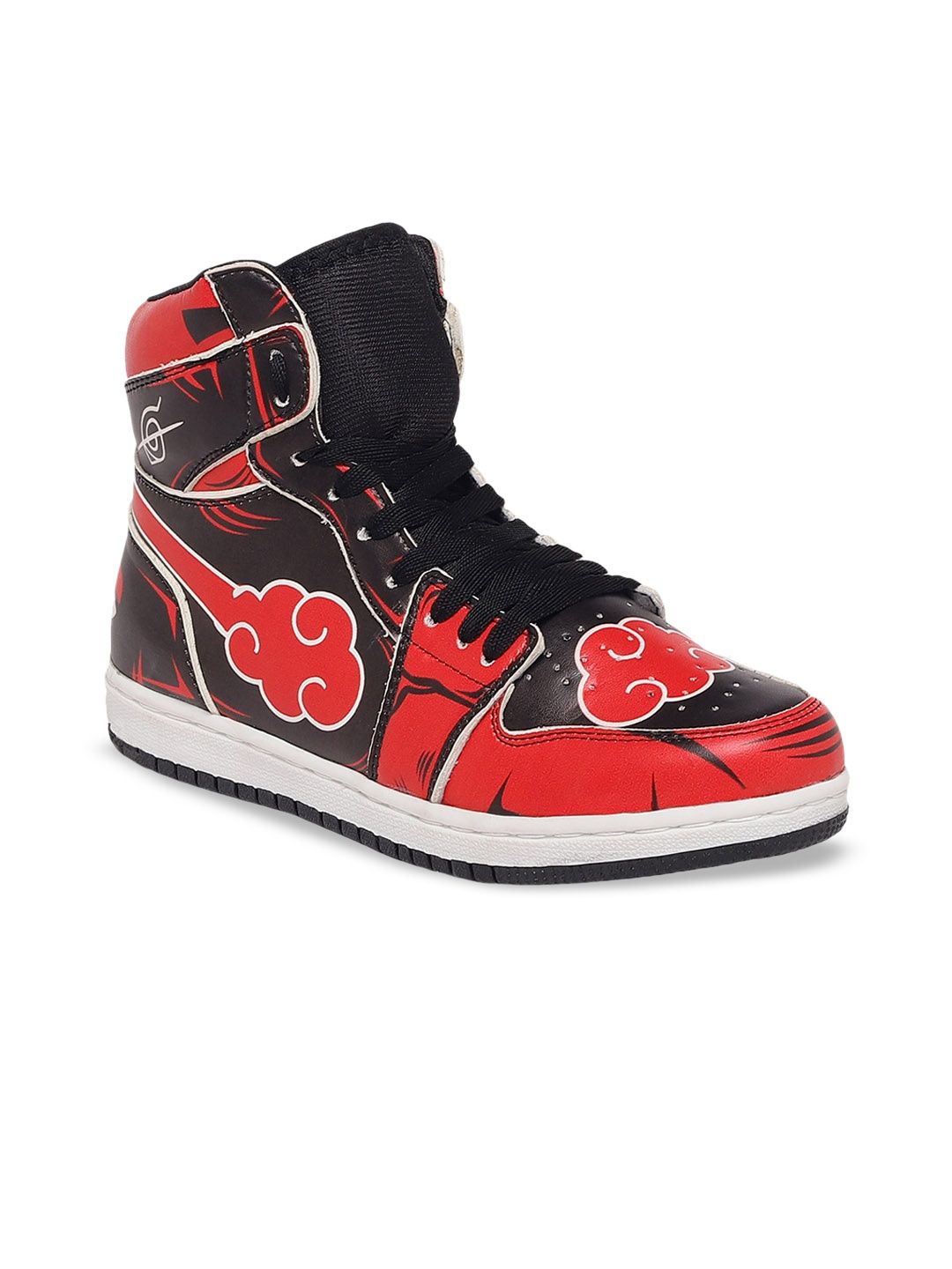 

Fans Army Men High Top Naruto Akatsuki Anime Printed Sneakers, Black