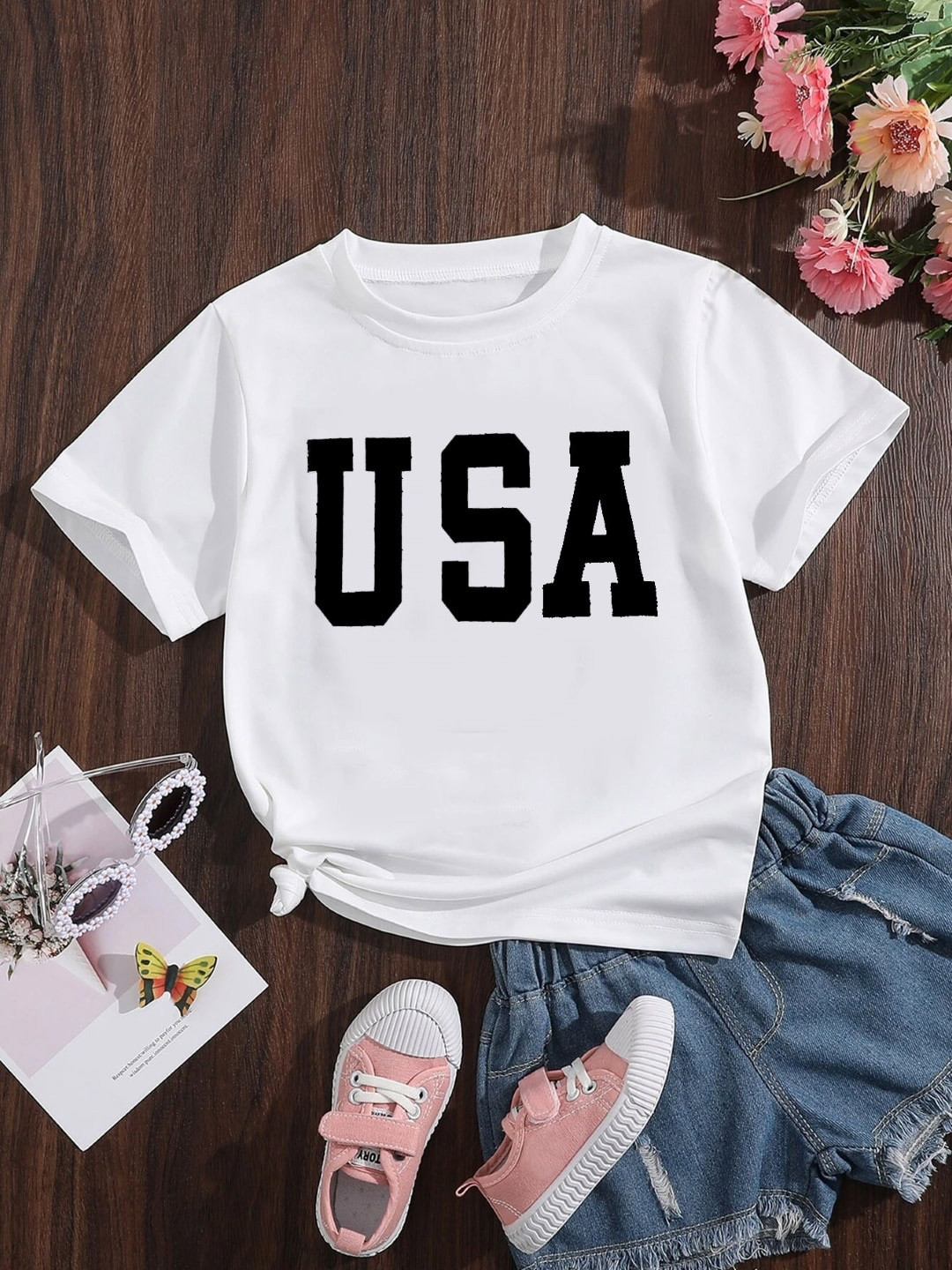 

StyleCast Girls Typography Printed T-shirt, White