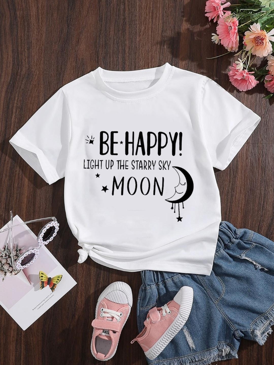 

StyleCast Girls Typography Printed T-shirt, White