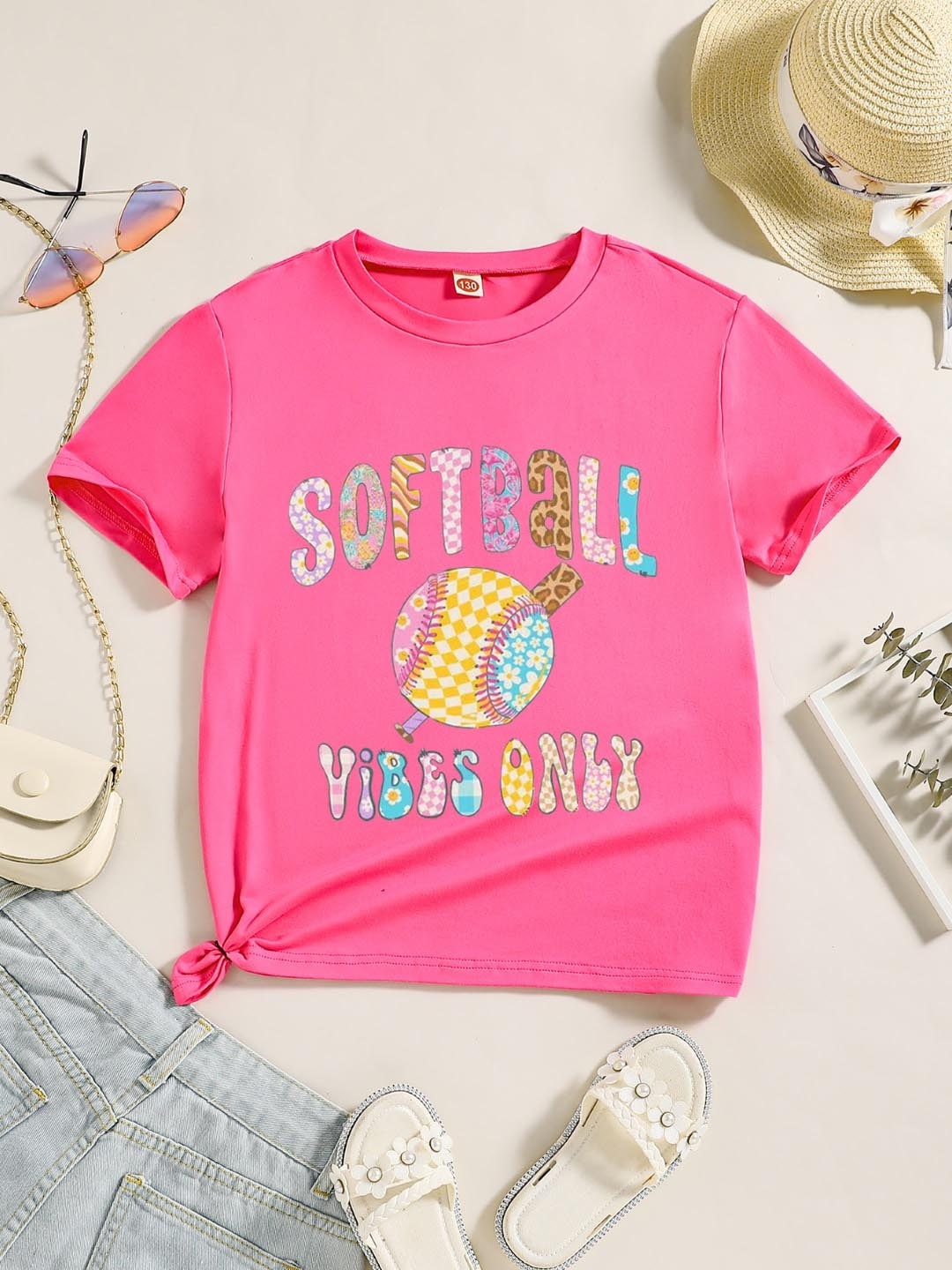 

StyleCast Girls Pink Typography Printed T-shirt