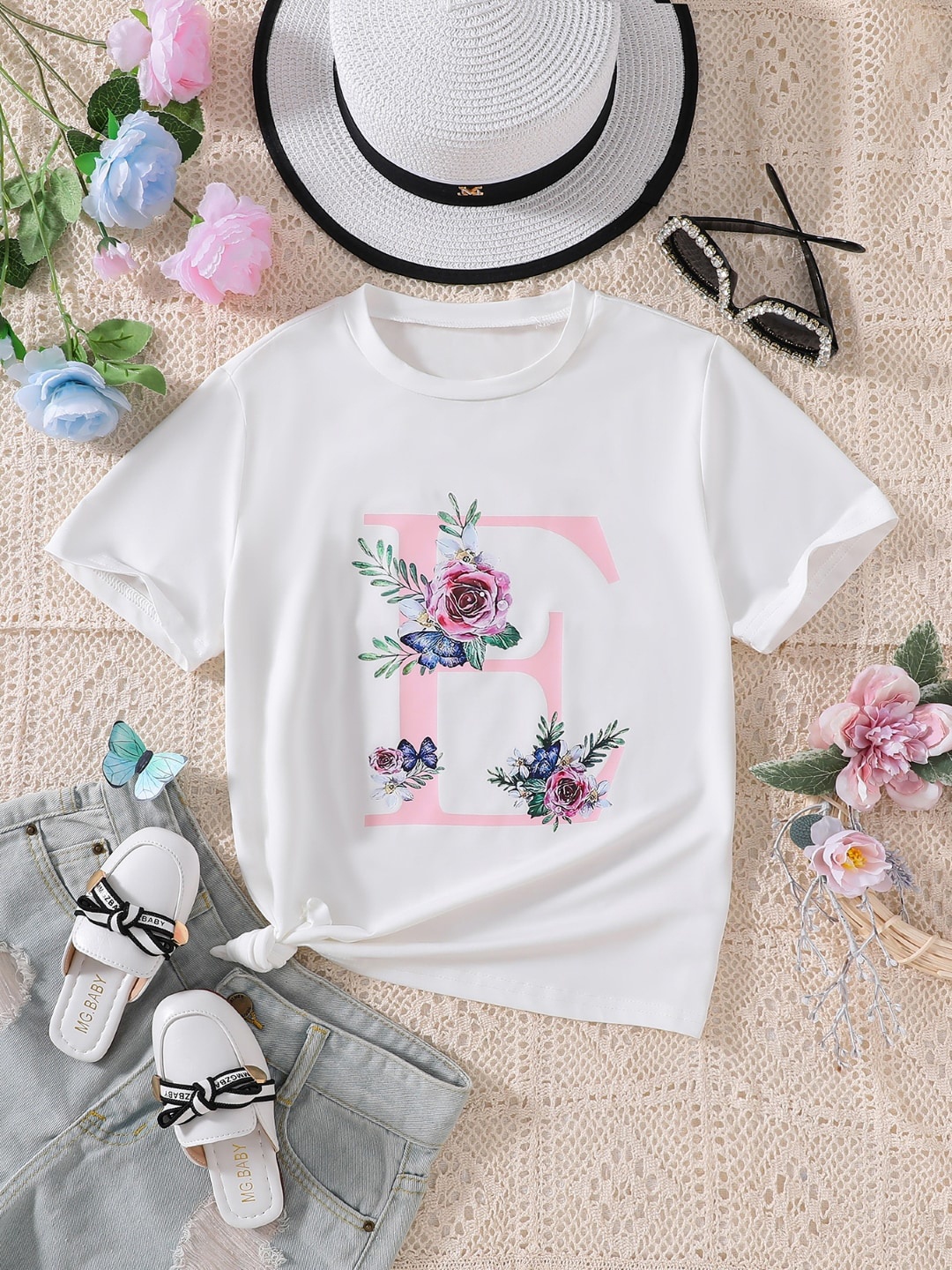 

StyleCast Girls Graphic Printed Casual T-shirt, White