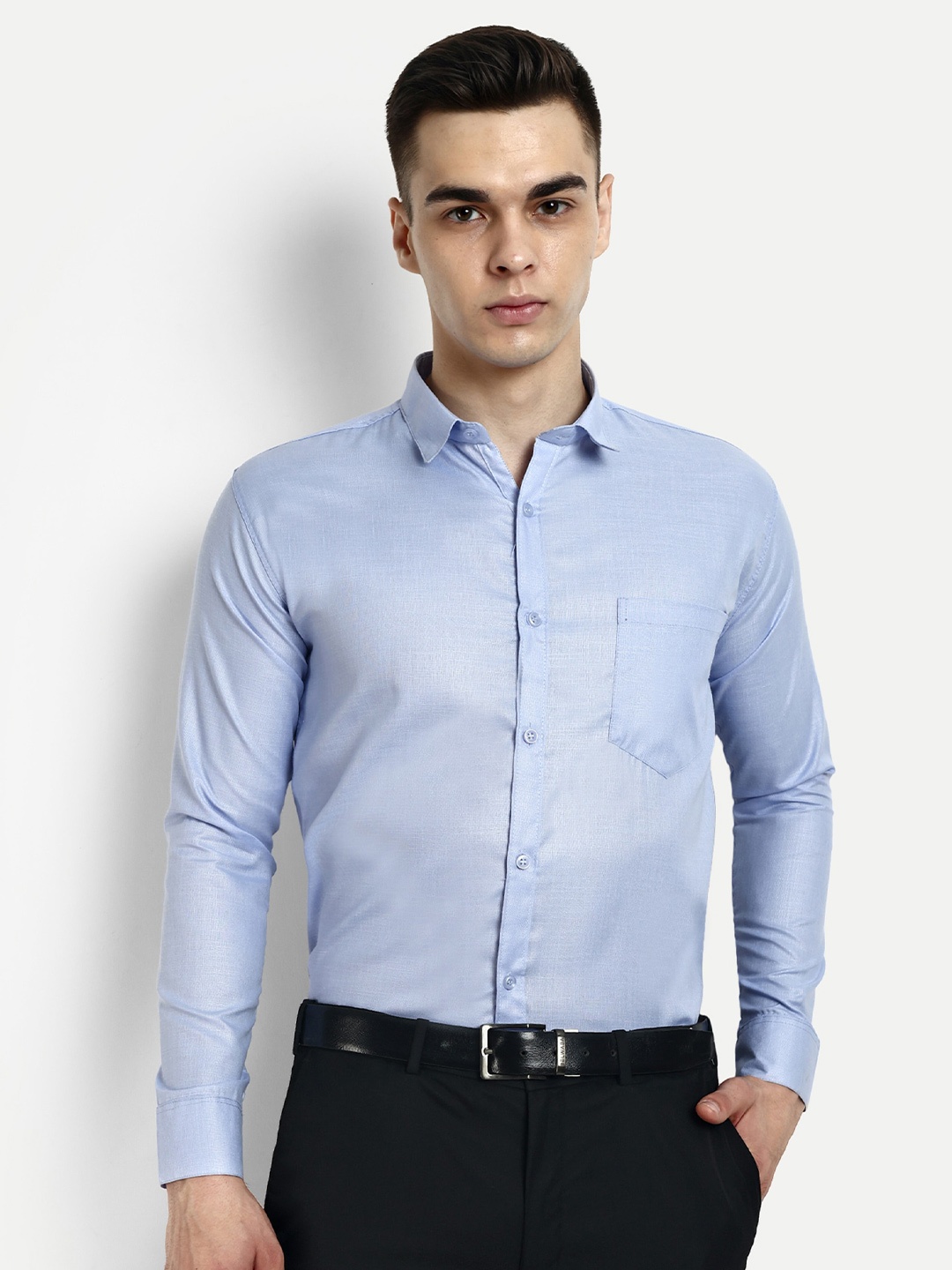 

KRAASA Classic Pure Cotton Formal Shirt, Blue