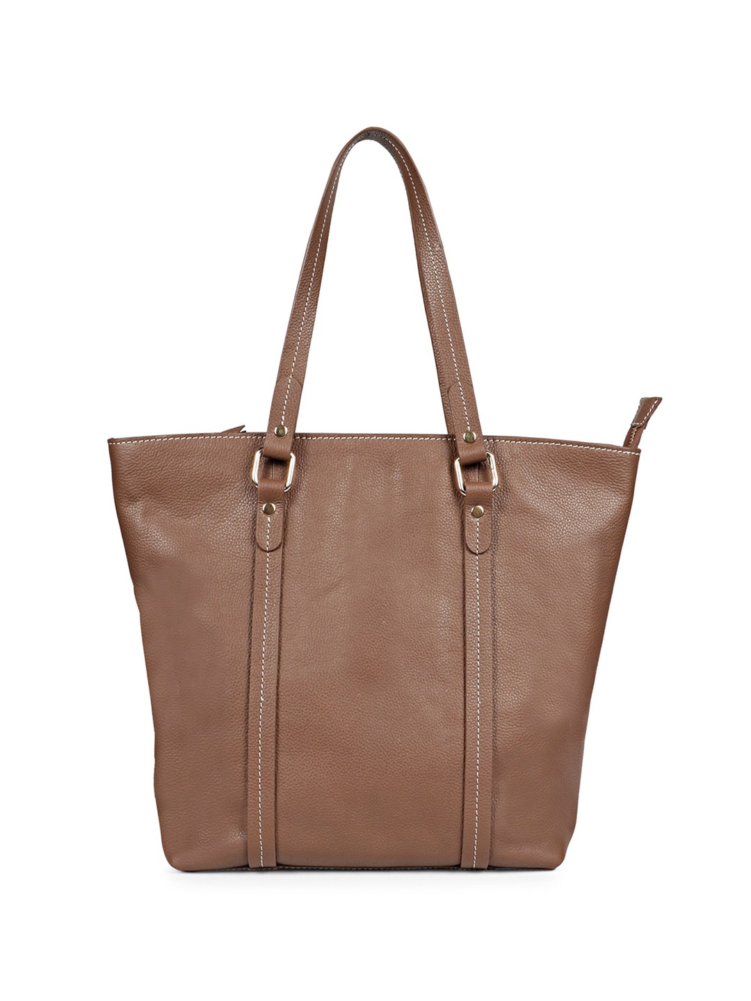 

Saint G Leather Structured Shoulder Bag, Brown
