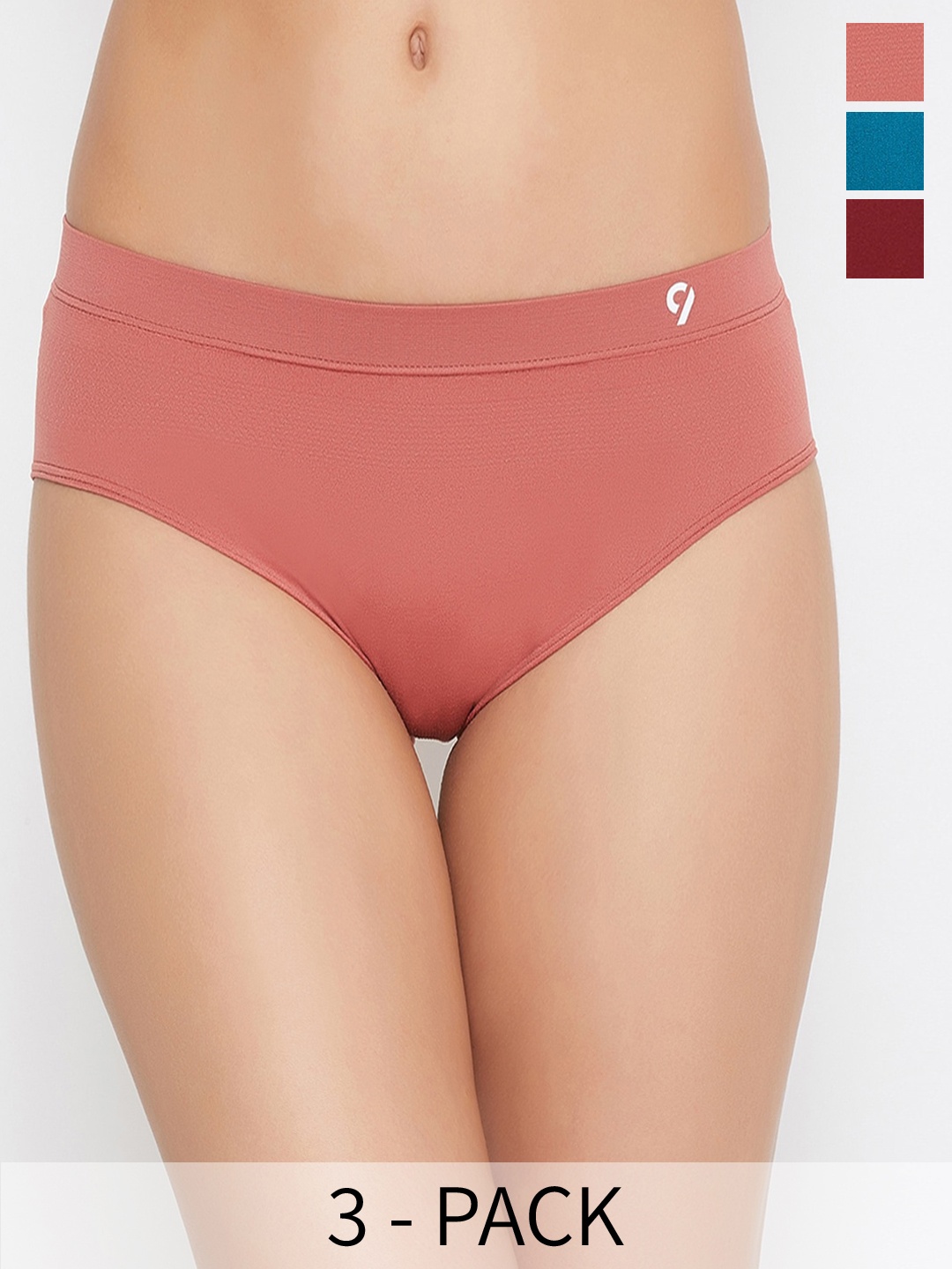 

C9 AIRWEAR Seamless Pack Of 3 Assorted Hipster Briefs