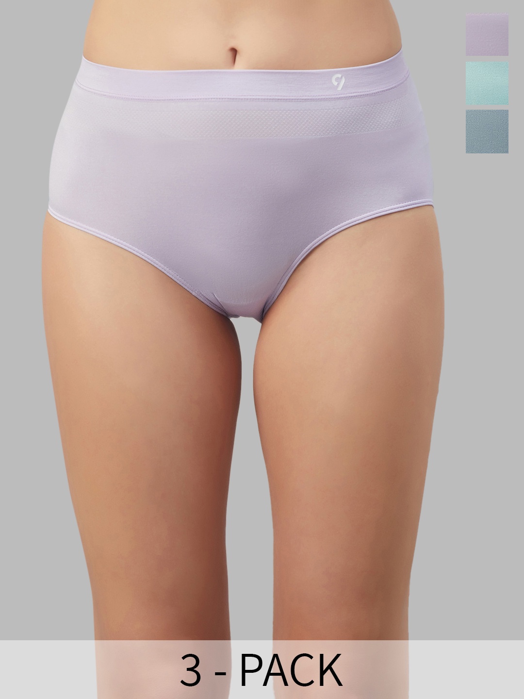 

C9 AIRWEAR Seamless Pack Of 3 Hipster Briefs, Lavender