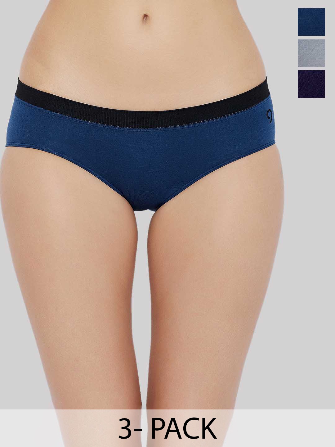 

C9 AIRWEAR Pack Of 3 Hipster Briefs, Navy blue