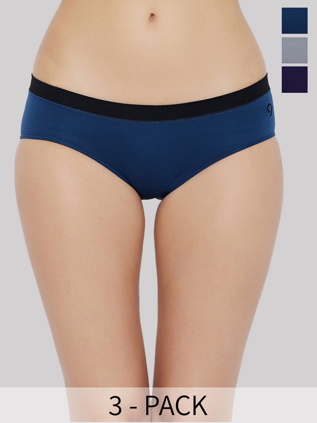 

C9 AIRWEAR Pack Of 3 Mid-Rise Quick-Dry 4-Way Stretch Bikini Briefs, Blue