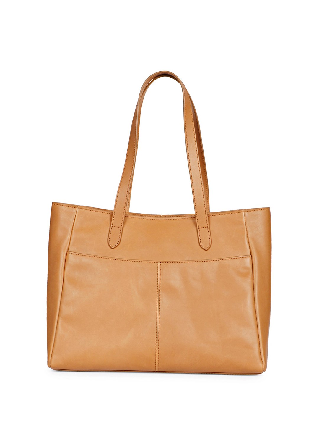 

Saint G Oversized Leather Shoulder Bag, Tan