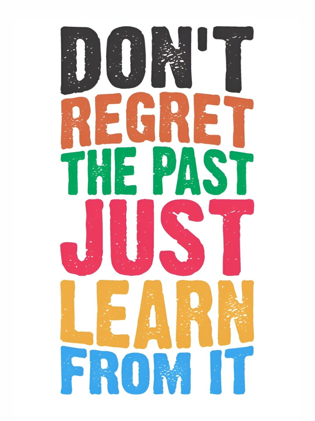 

CVANU Pink & Green Motivational Quote Self Adhesive Wall Sticker