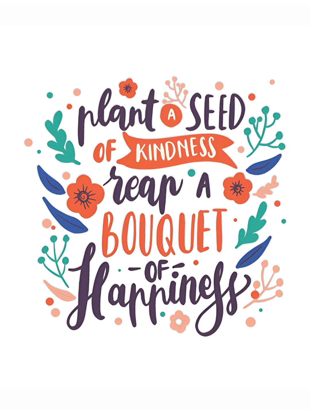 

CVANU Blue & Orange Motivational & Quote Self Adhesive Wall Paper