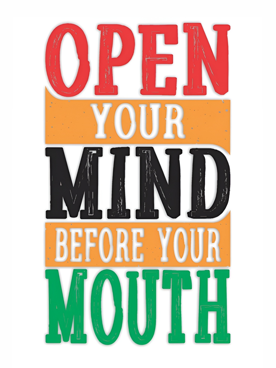 

CVANU Green & Red Motivational & Quote Self Adhesive Wall Paper