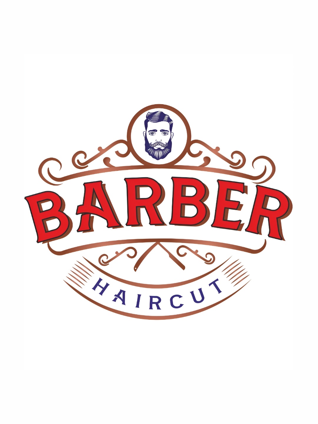 

CVANU Red & Blue Barber Hair Cut In Beautiful Font Wall Paper