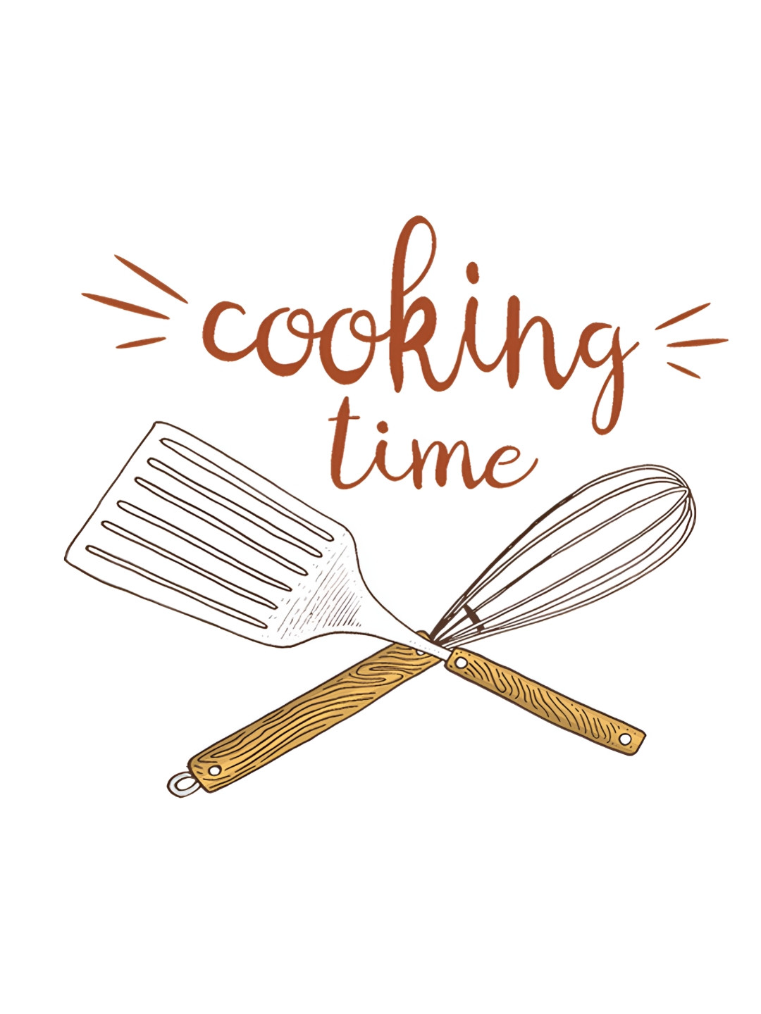 

CVANU Brown & Grey Cooking Time Quote Kitchen Wall Sticker