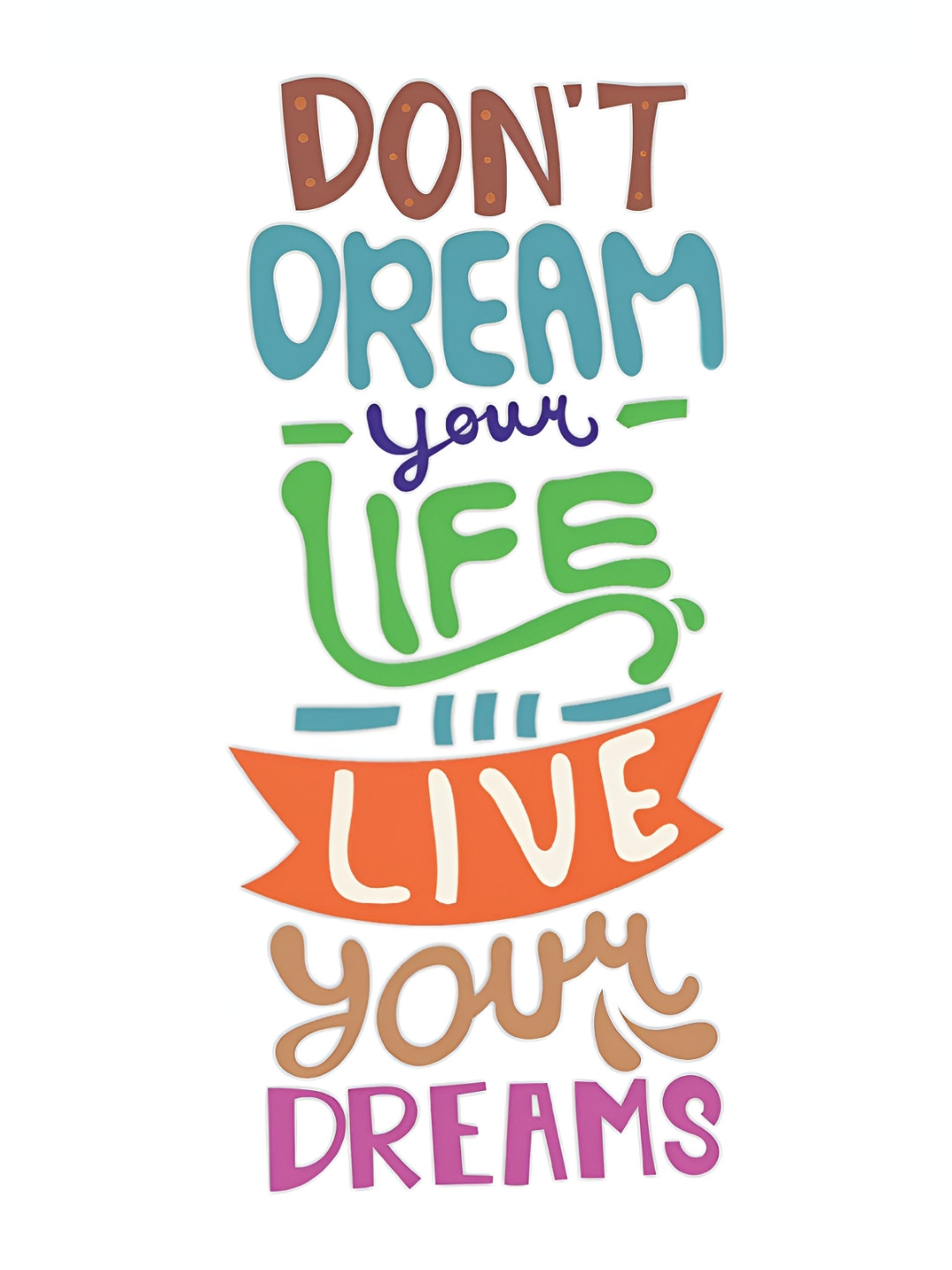 

CVANU Green Transparent Typography Self Adhesive Wall Sticker
