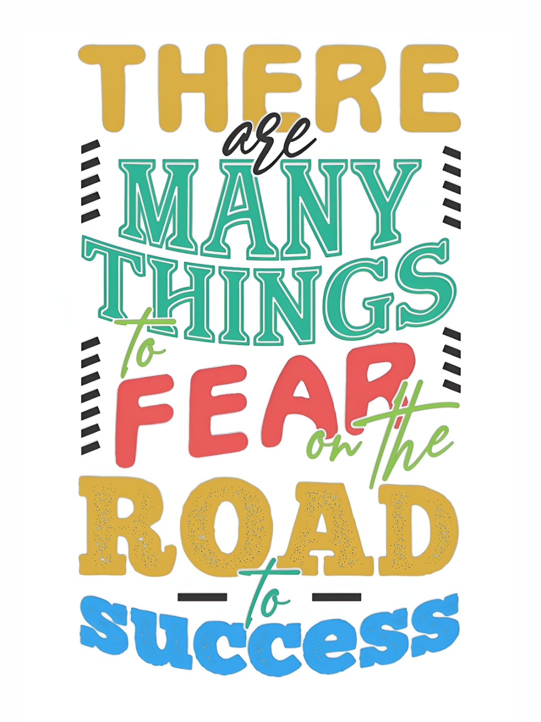 

CVANU Yellow & Green Motivational and Quote Self Adhesive Wall Sticker