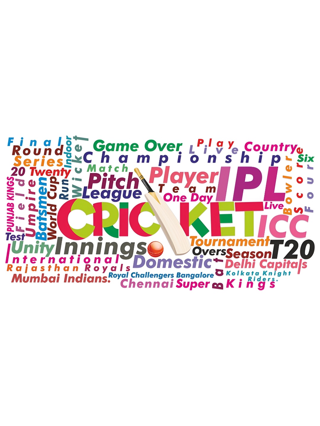 

CVANU Typography Vinyl Self Adhesive Wall Sticker, Multi