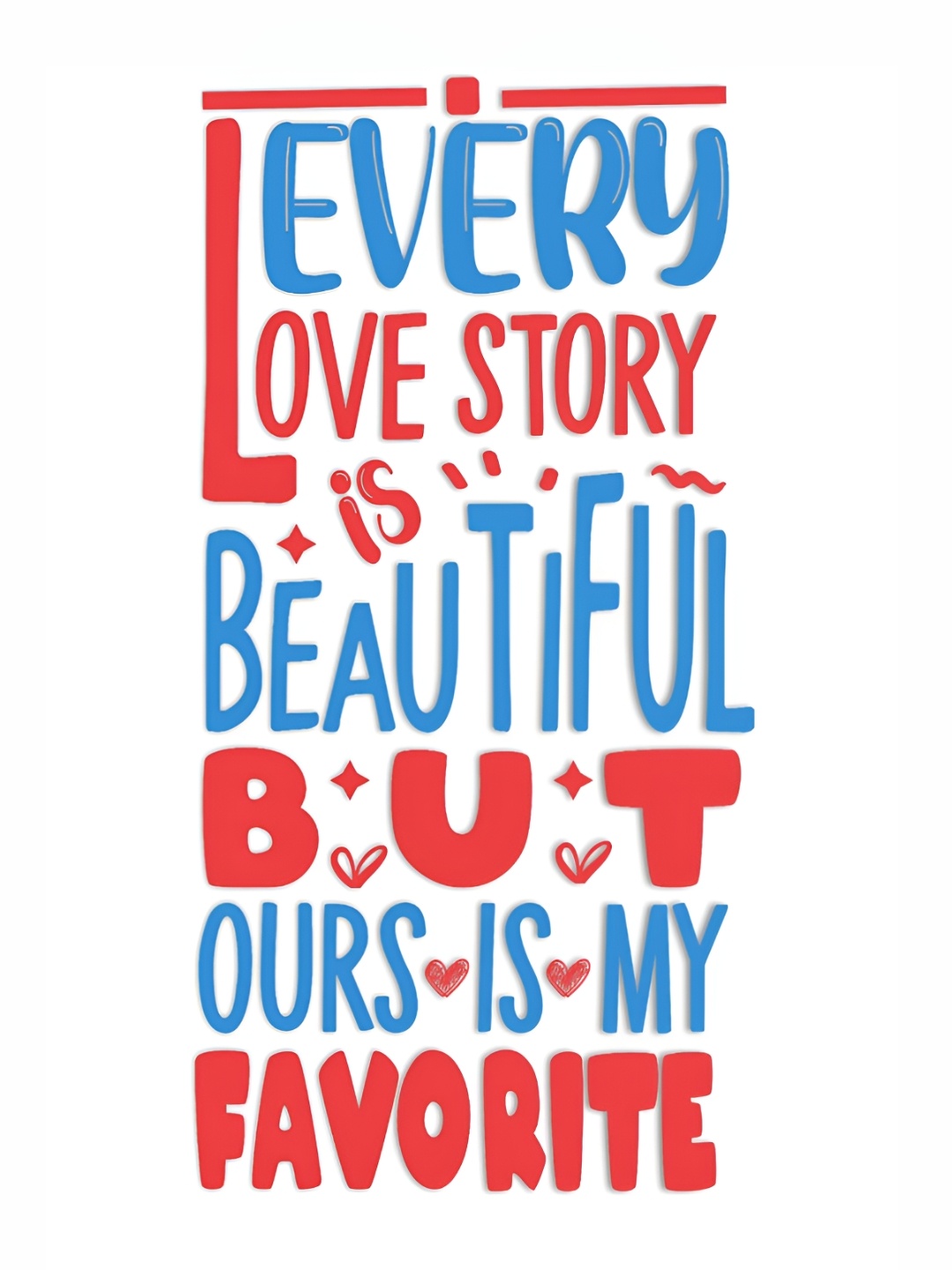

CVANU Blue & Red Motivational & Quote Self Adhesive Wall Sticker