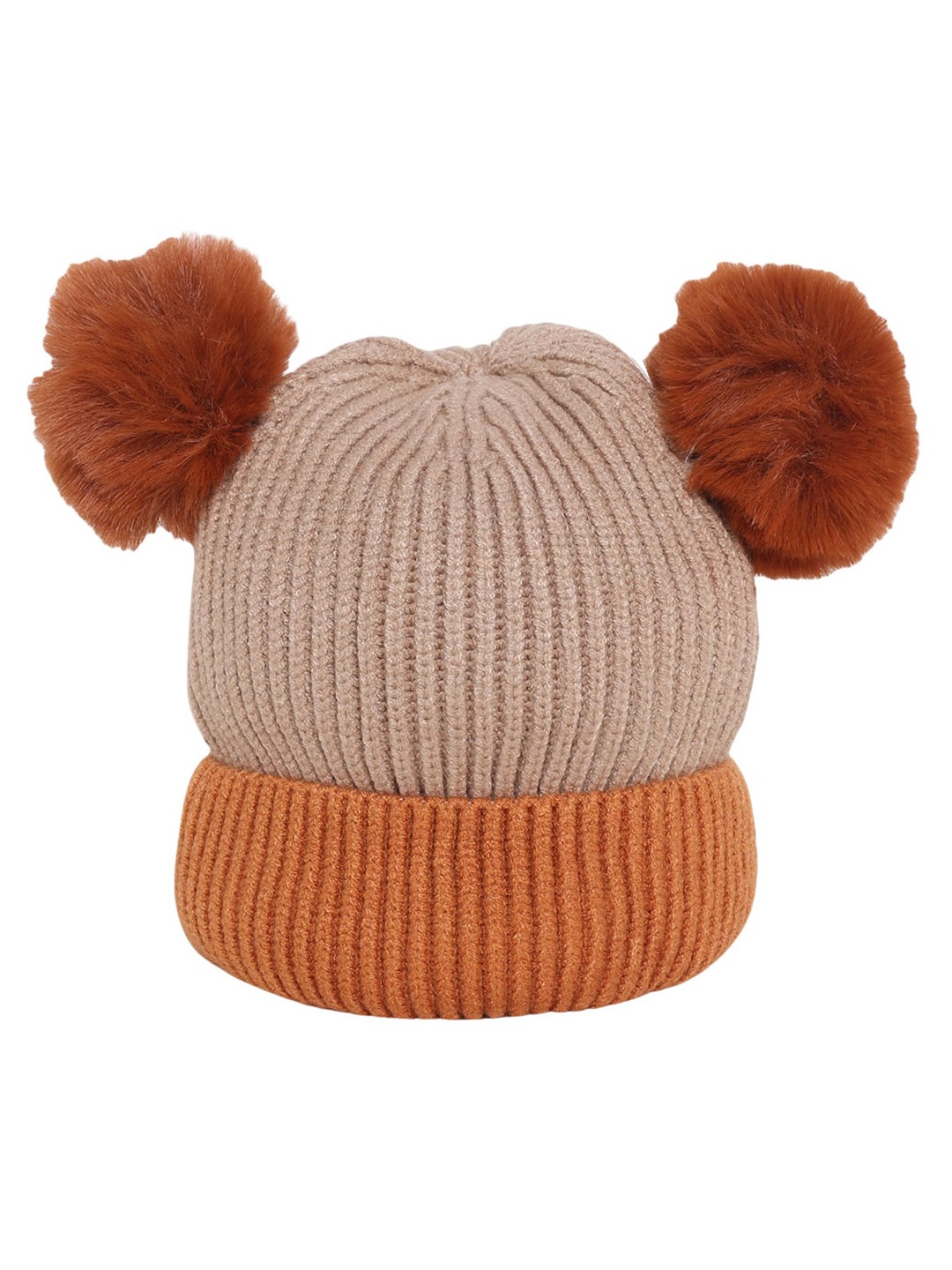 

Zacharias Kids Self Design Woollen Beanie, Beige