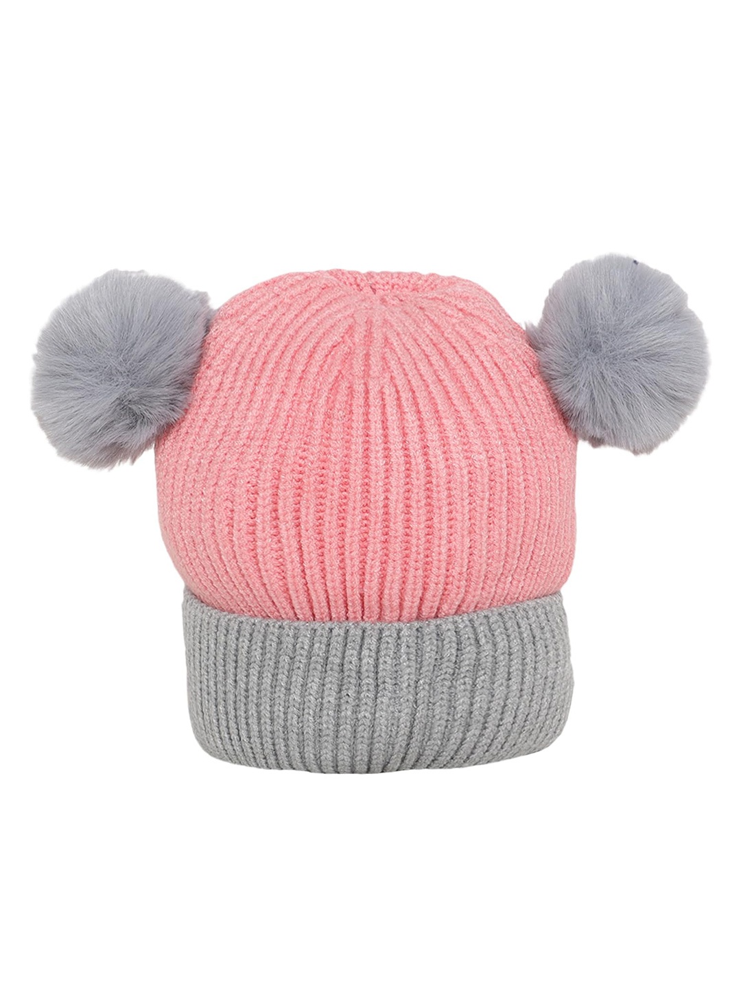

Zacharias Kids Self Design Woollen Beanie, Pink