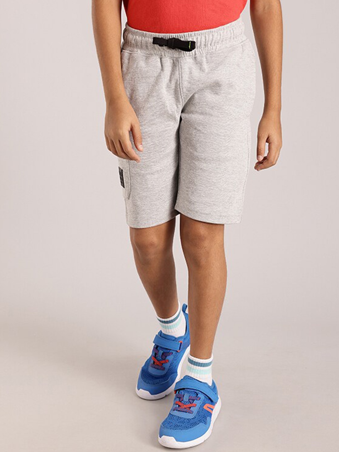 

Indian Terrain Boys Regular Fit Mid-Rise Shorts, Grey