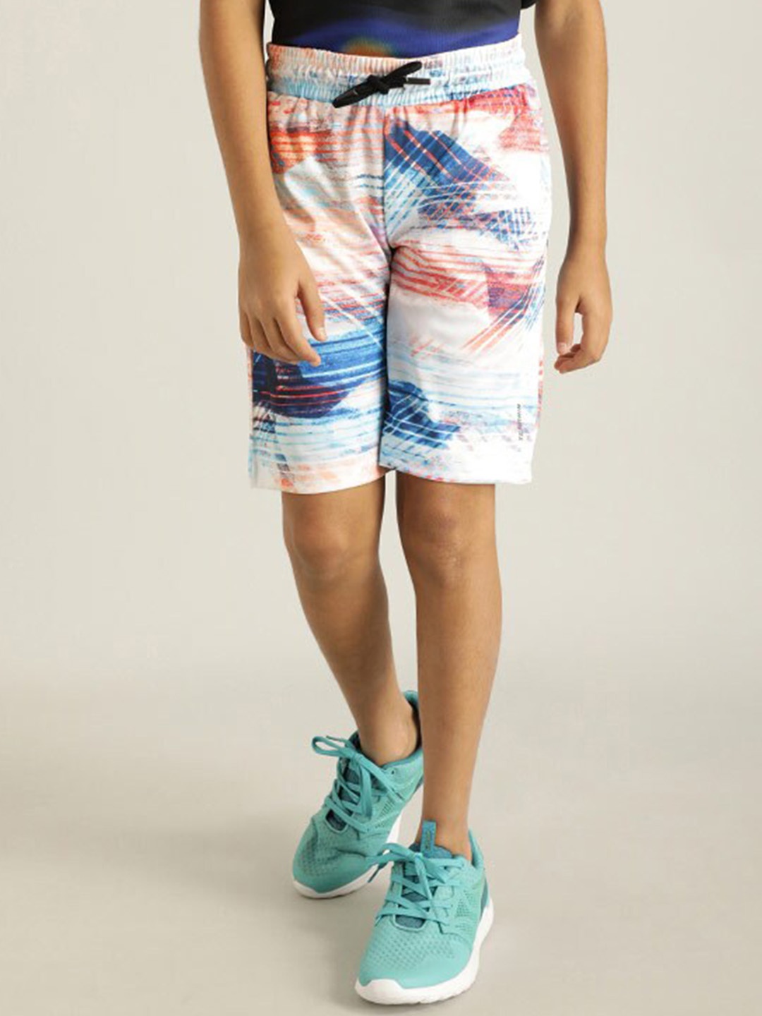 

Indian Terrain Boys Abstract Printed Regular Shorts, White