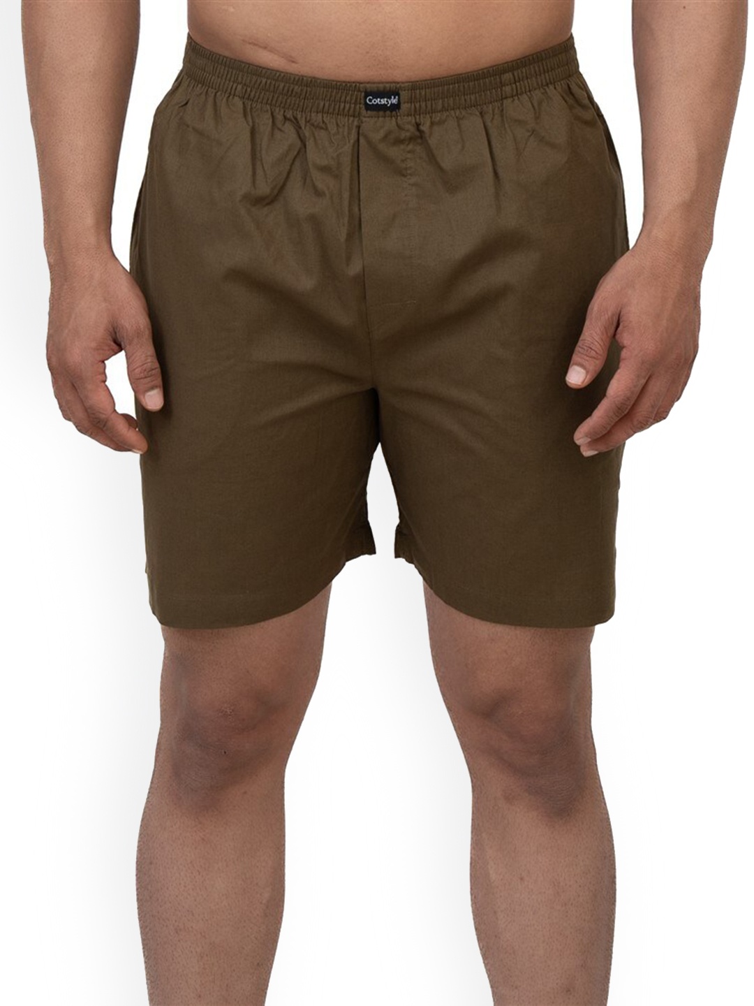 

Cotstyle Pure Cotton Mid Rise Boxer Bxr_1011_Green-S, Brown