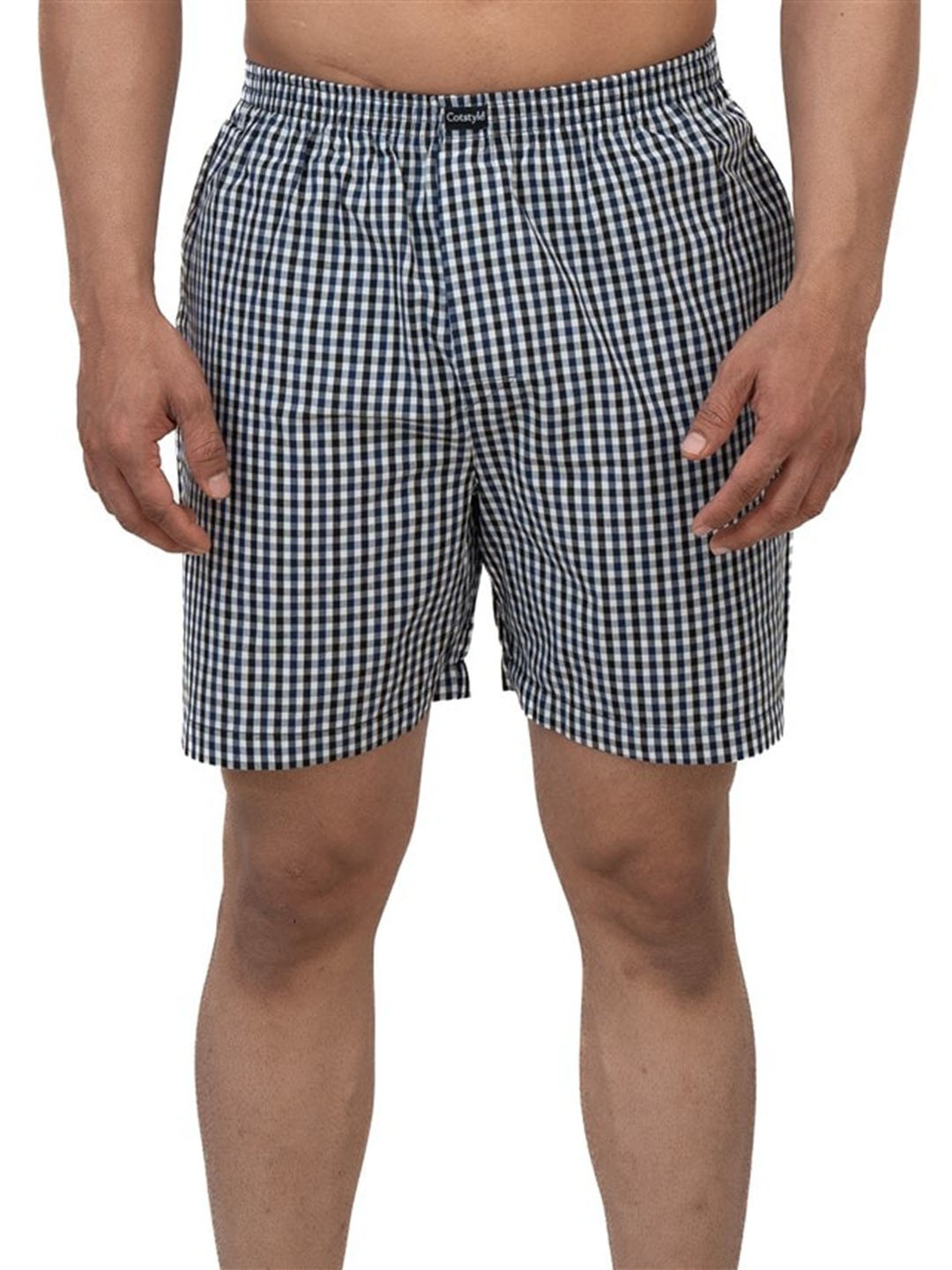 

Cotstyle Checked Pure Cotton Boxer Bxr_1003_Multi-S, Blue