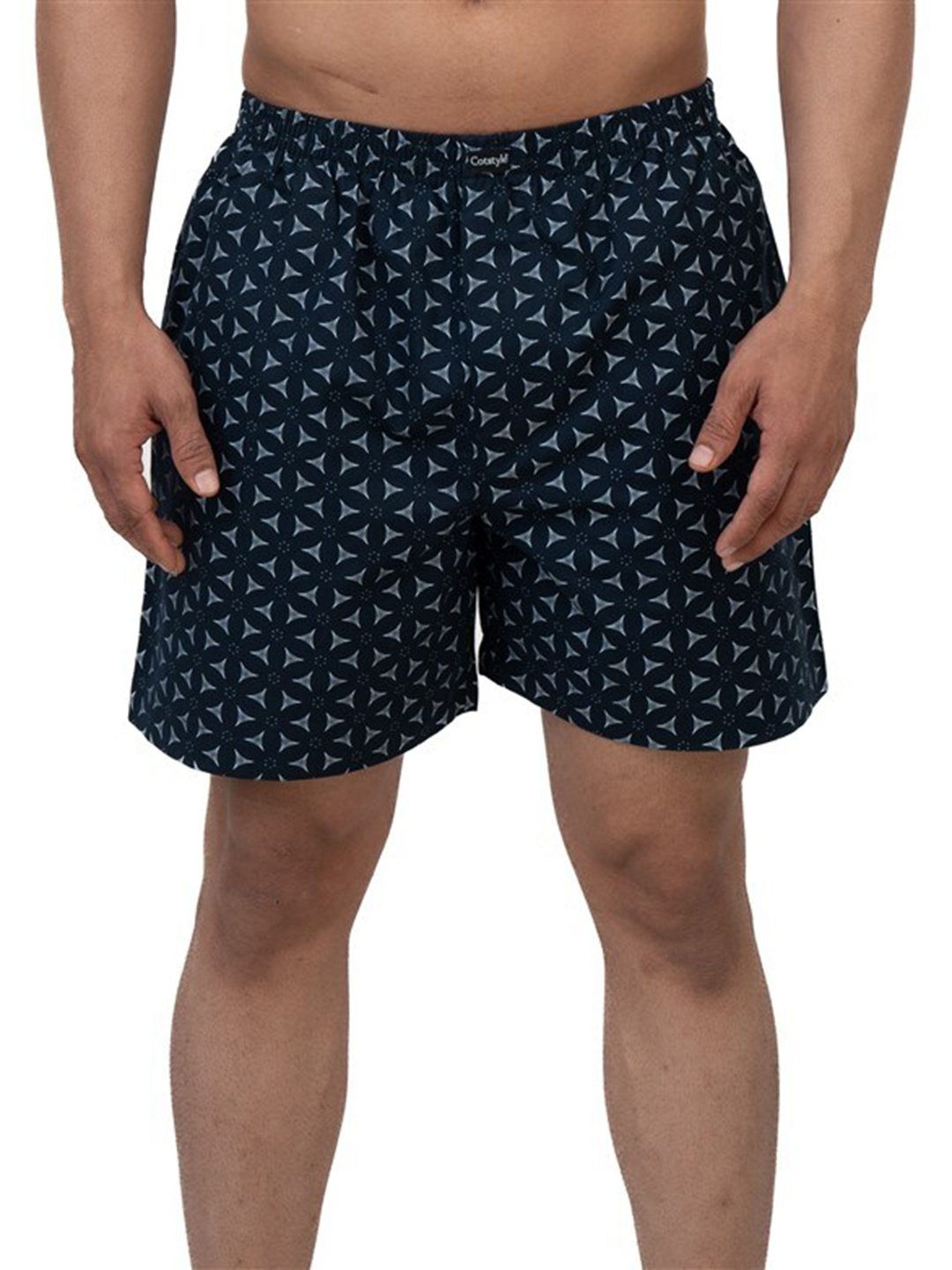

Cotstyle Printed Pure Cotton Boxer Bxr_1005_Navy Blue-S