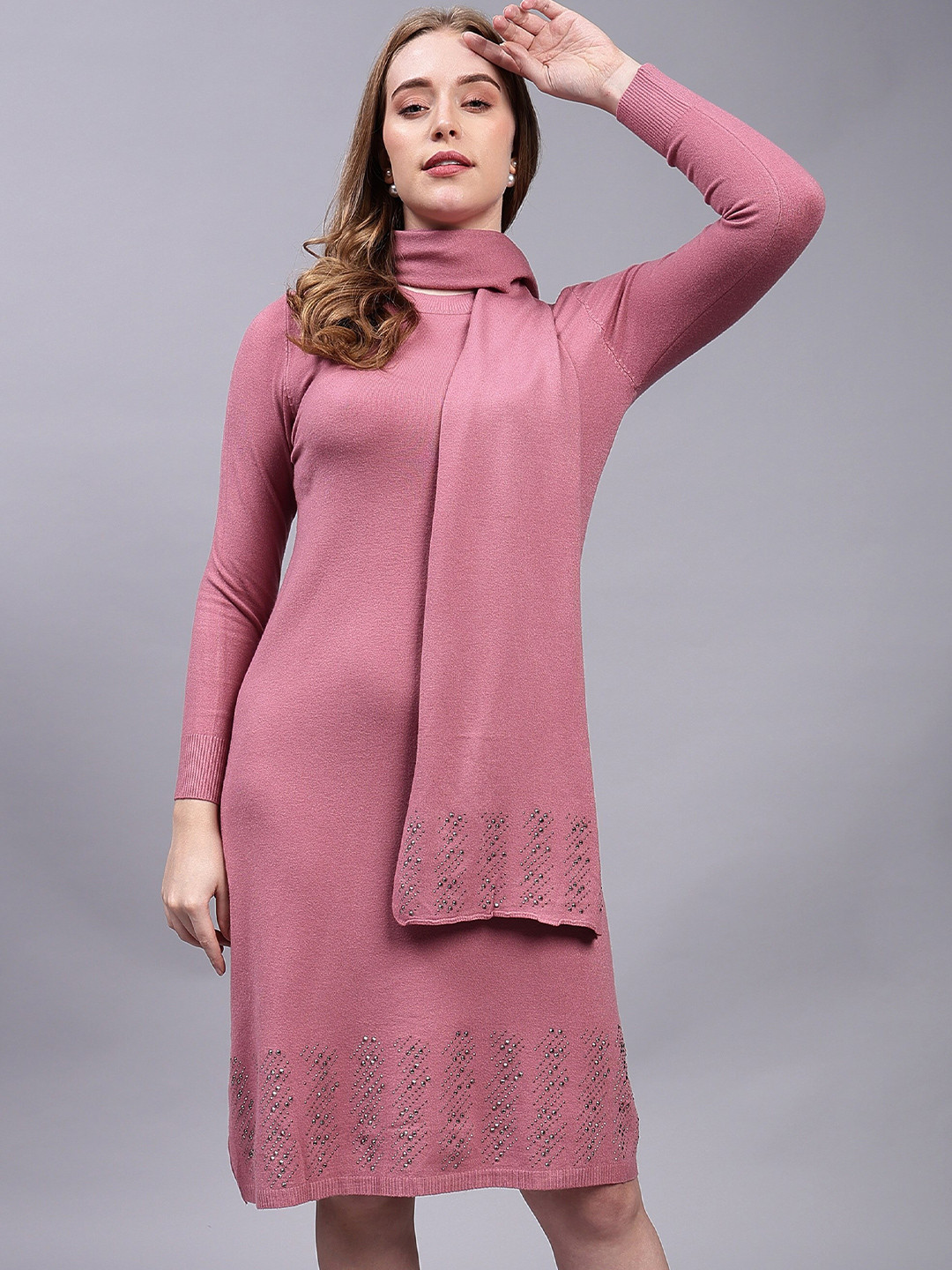 

Steele Woollen A-Line Top, Pink