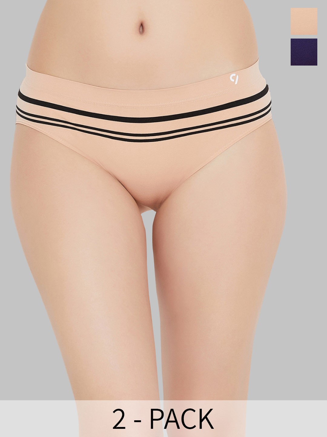 

C9 AIRWEAR Pack Of 2 Seamless Hipster Briefs, Nude