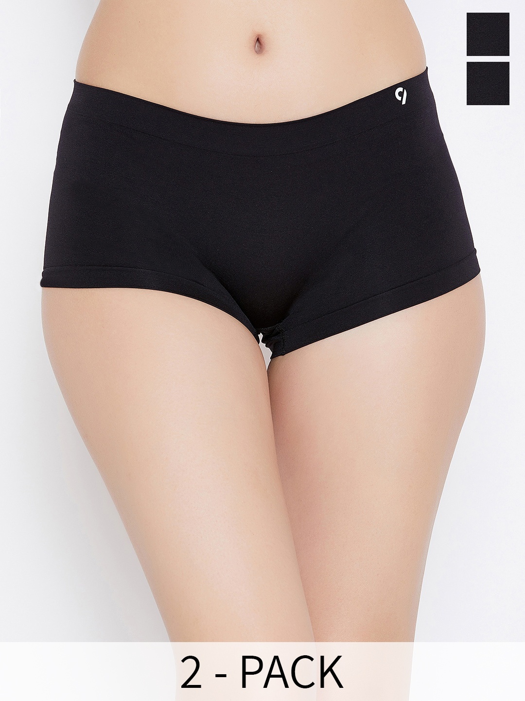 

C9 AIRWEAR Pack Of 2 Seamless Boyshort Briefs, Black