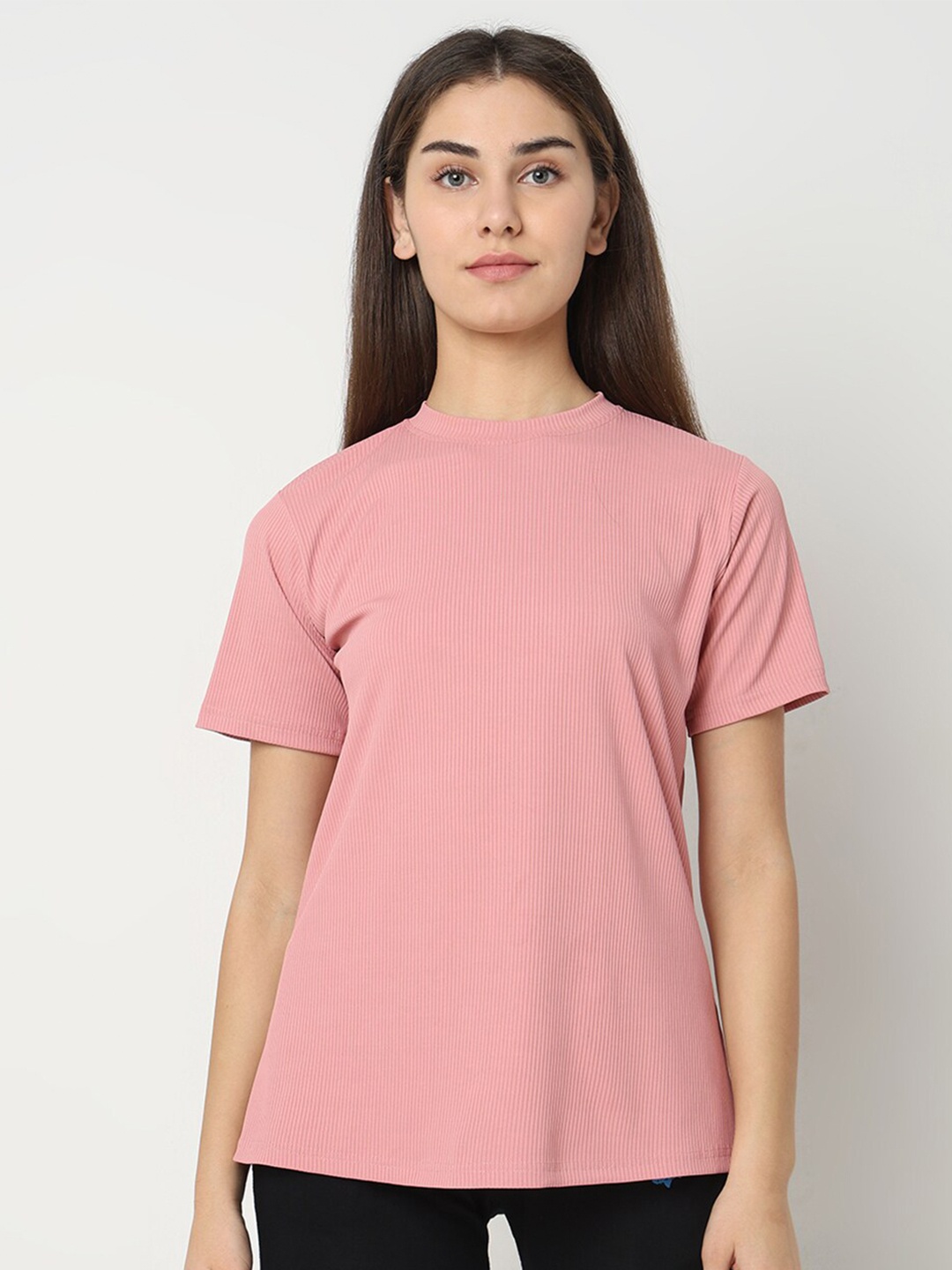 

Smarty Pants Ribbed Anti Odour Cotton Lounge T-shirt, Pink