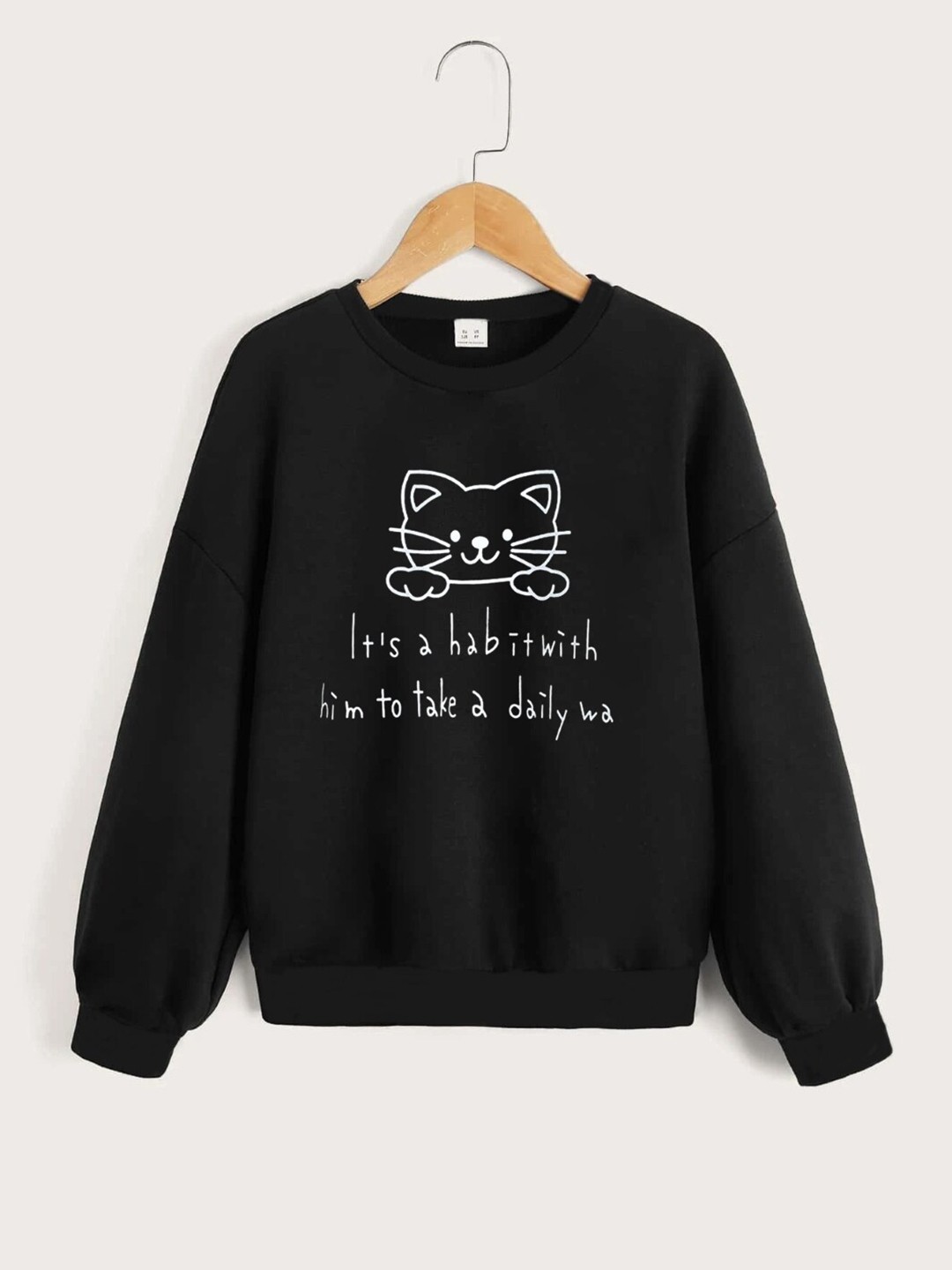 

StyleCast Girls Black & White Typography Printed Sweatshirt
