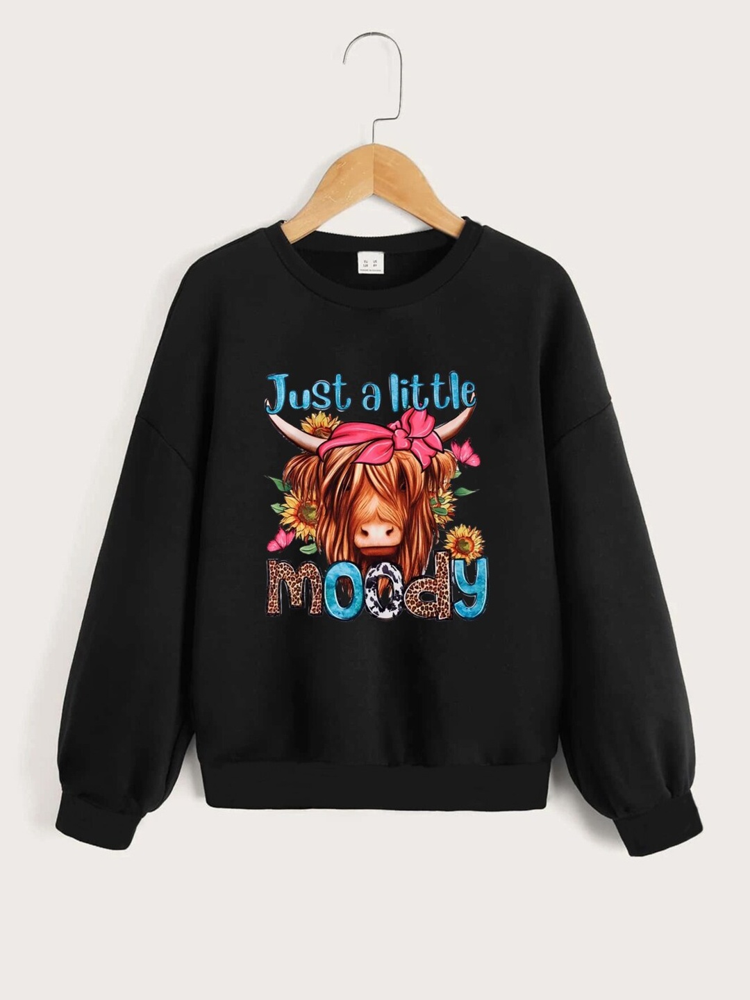 

StyleCast Girls Black & Red Graphic Printed Sweatshirt