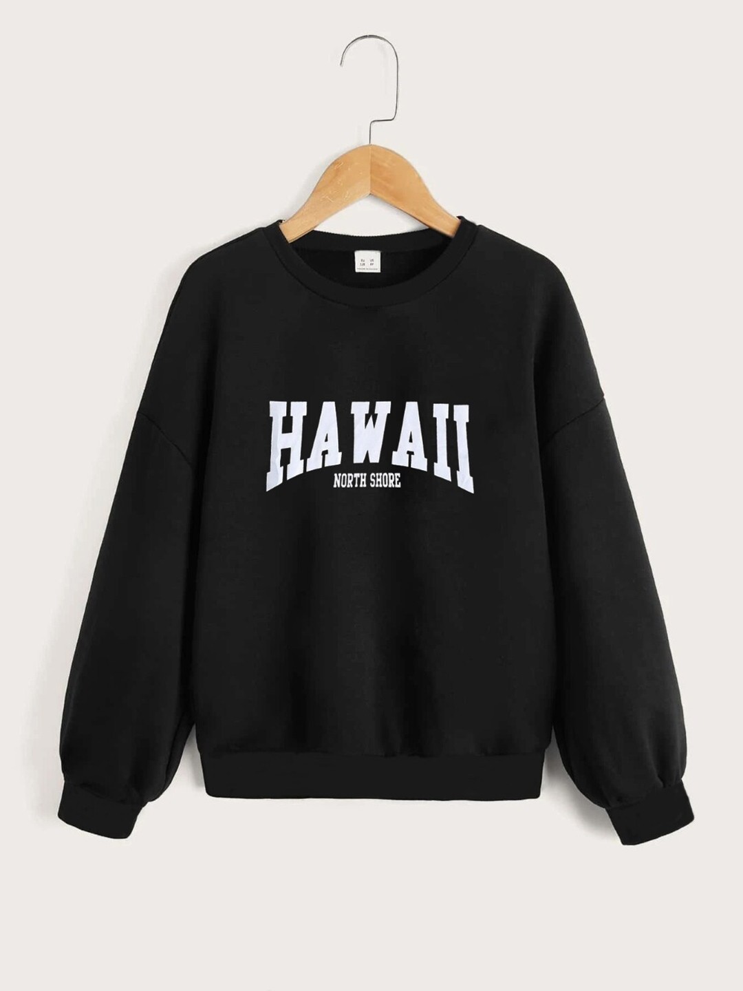 

StyleCast Girls Black Typography Printed Sweatshirt