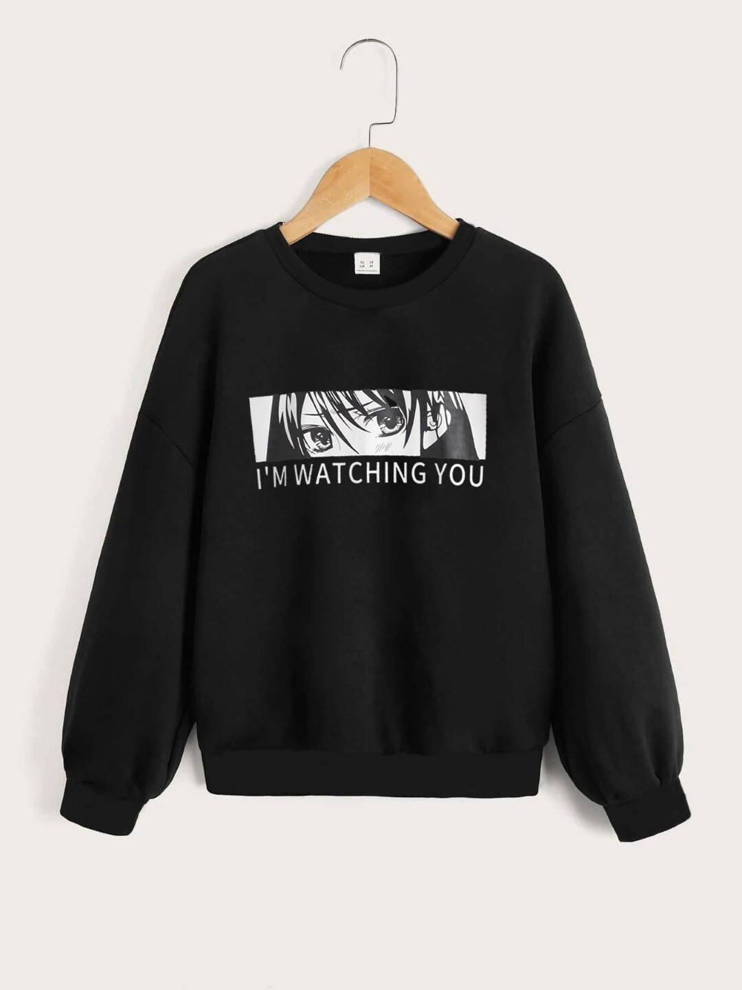 

StyleCast Girls Black Printed Pullover Sweatshirt