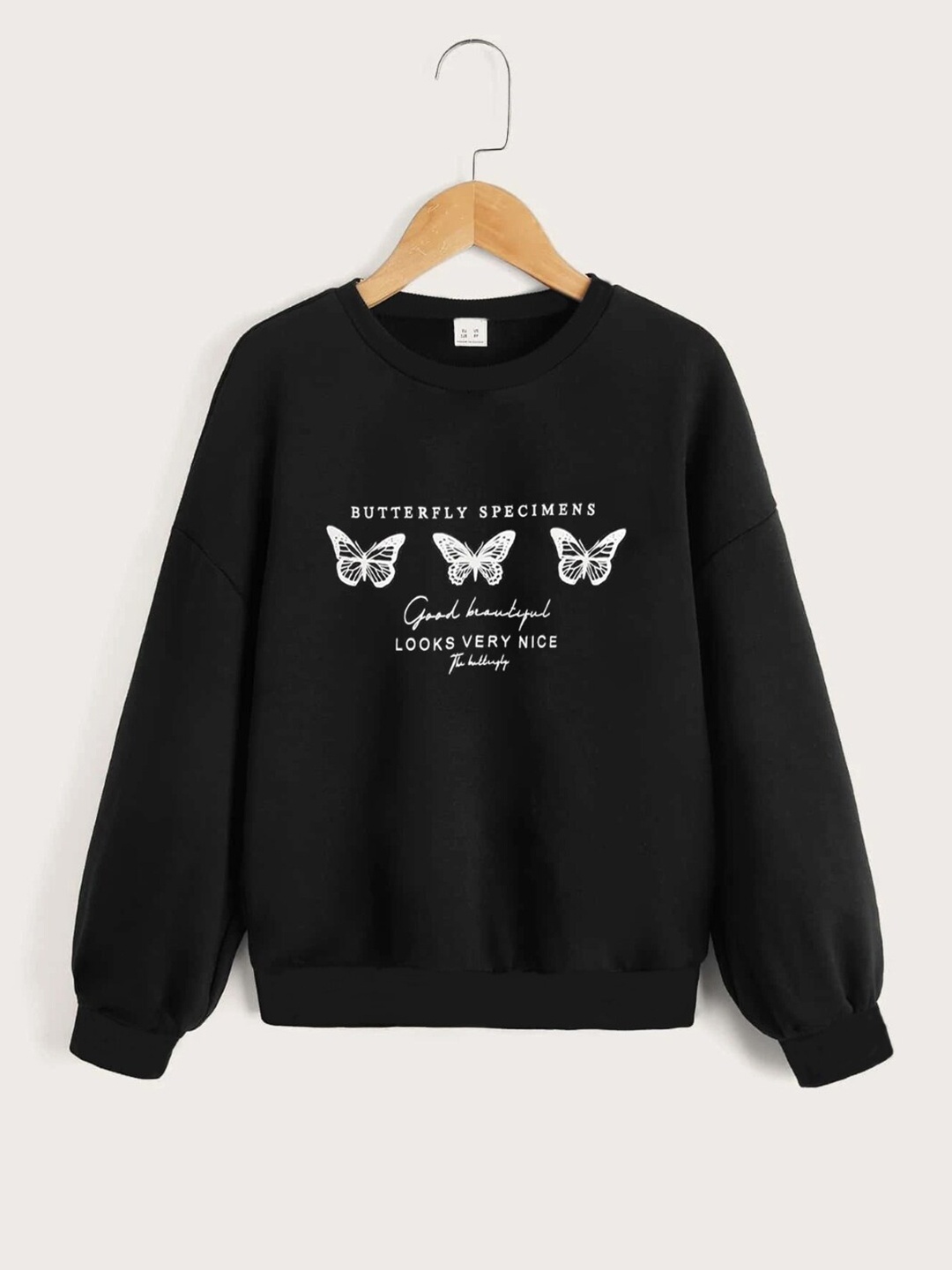 

StyleCast Girls Black Graphic Printed Pullover