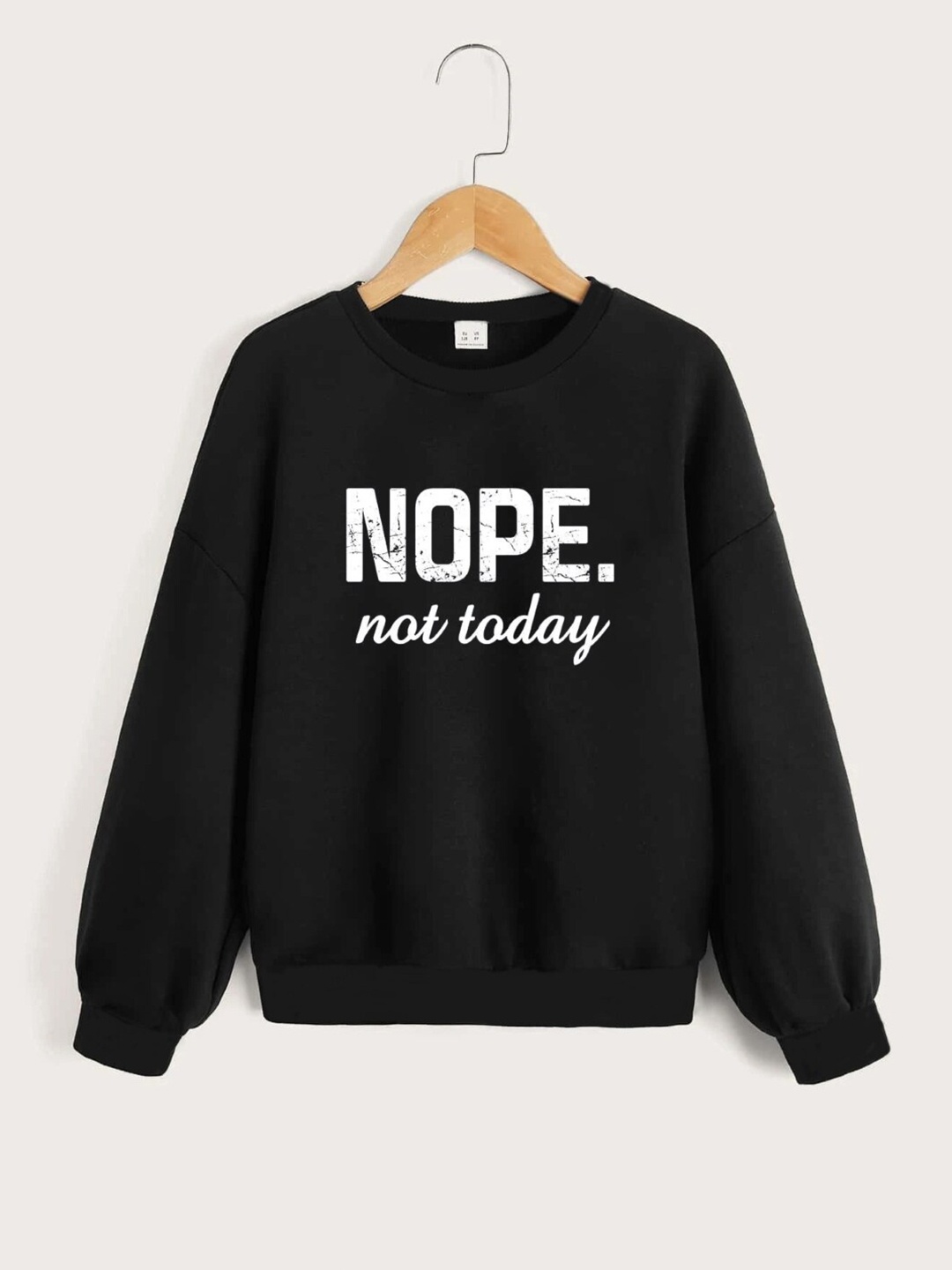 

StyleCast Girls Graphic Printed Pullover, Black