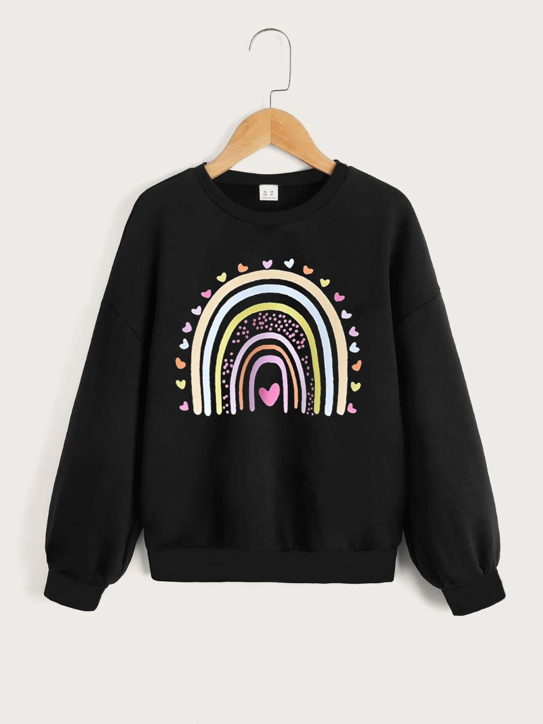 

StyleCast Girls Black & White Graphic Printed Sweatshirt