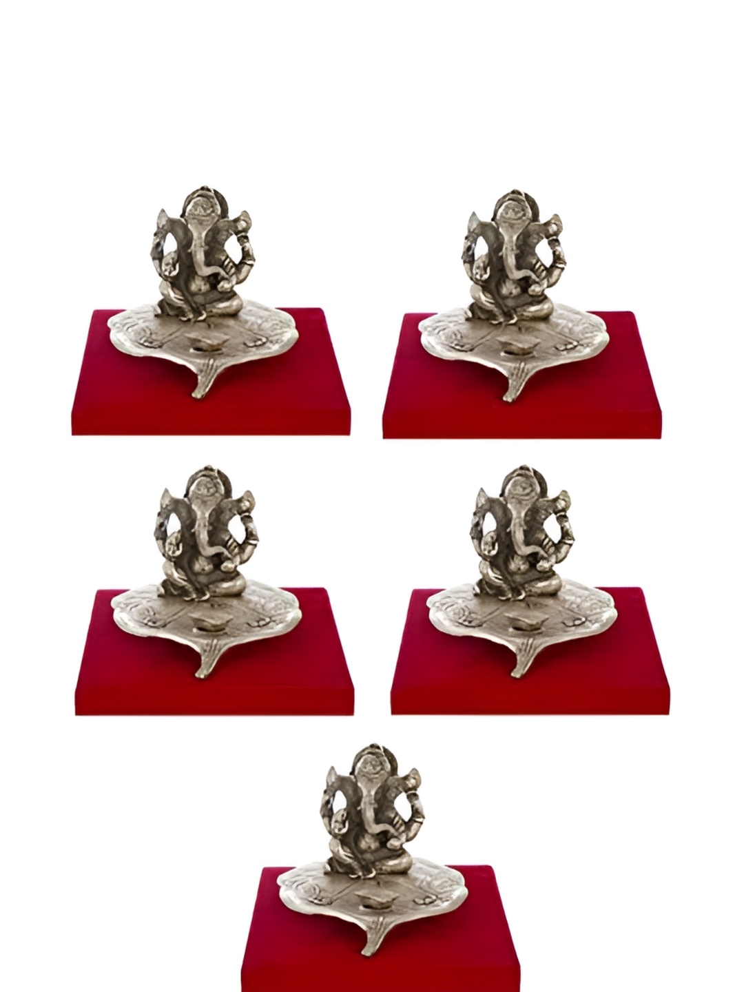 

INTERNATIONAL GIFT Copper Toned Religious Metal Lord Ganesha Showpiece