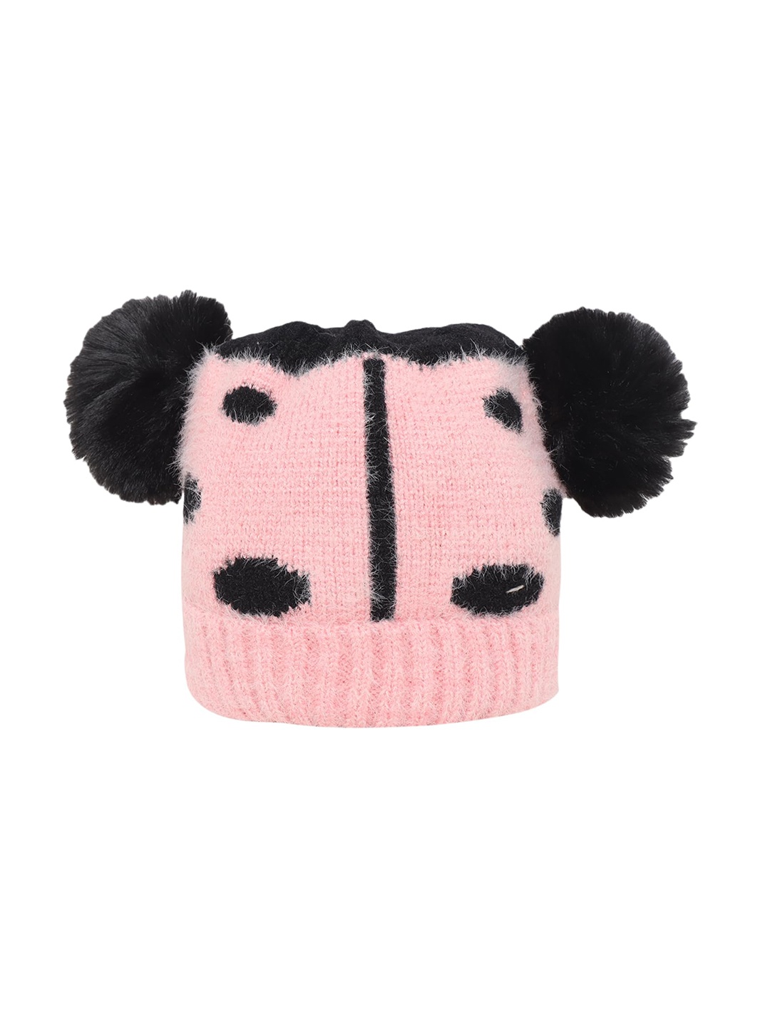 

Zacharias Kids Self Design Woollen Beanie, Pink