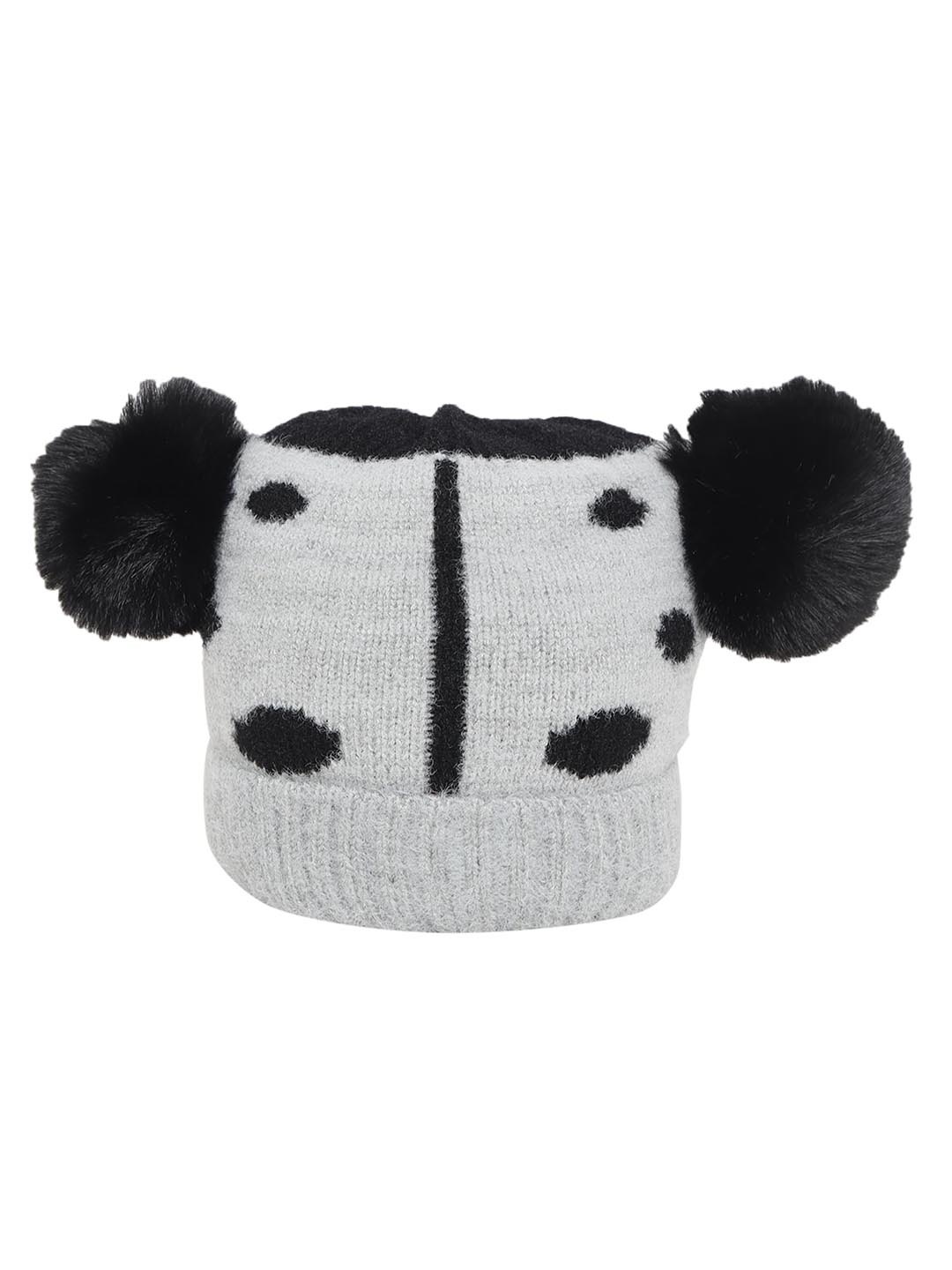 

Zacharias Kids Self Design Woollen Beanie, Grey
