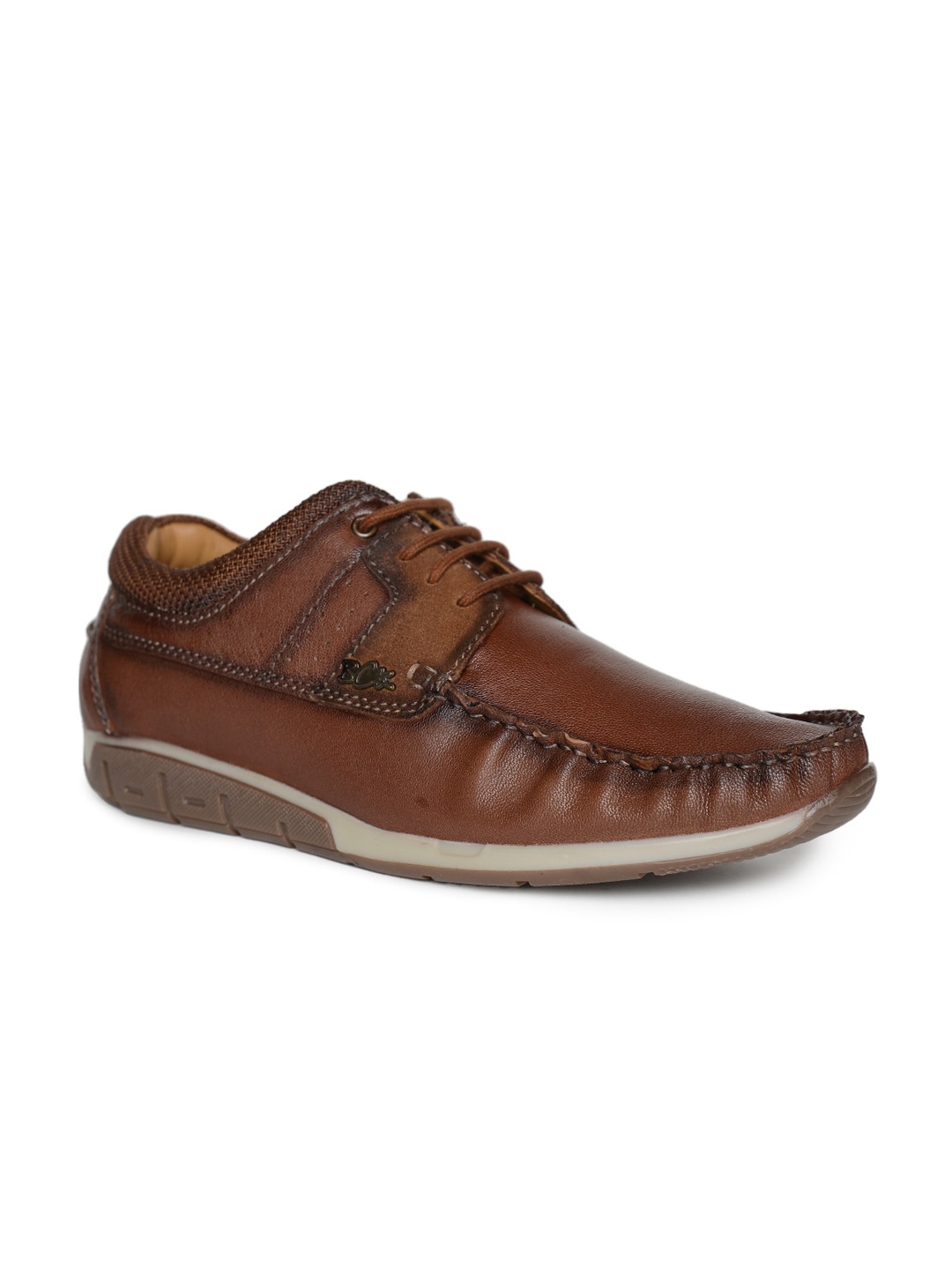 

Buckaroo Men CLAVANCE Textured Genuine Leather Derbys, Tan