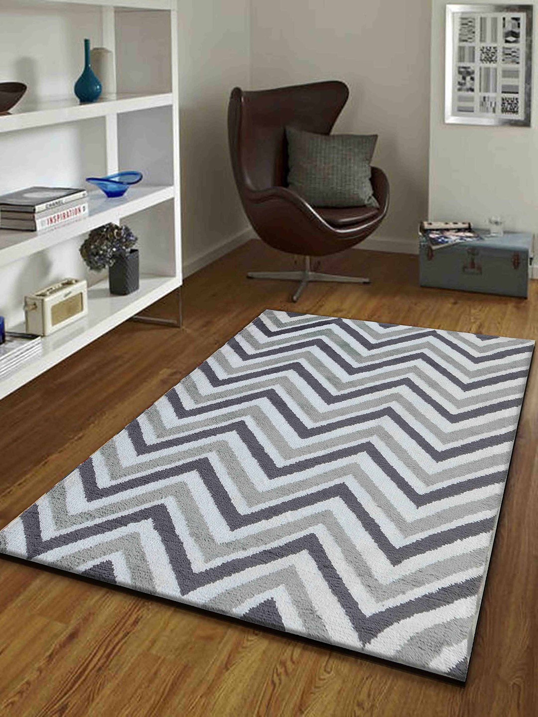 

PRESTO Grey & White Geometric Contemporary No Shredding Carpet
