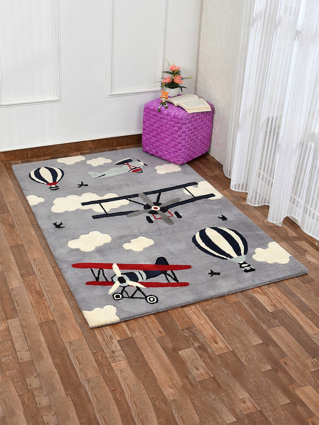 

PRESTO Grey Woolen Carpets