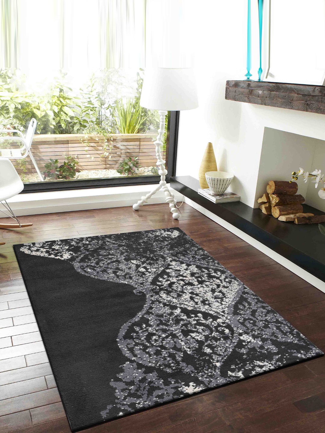 

PRESTO Black Ethnic Printed Rectangle Carpets