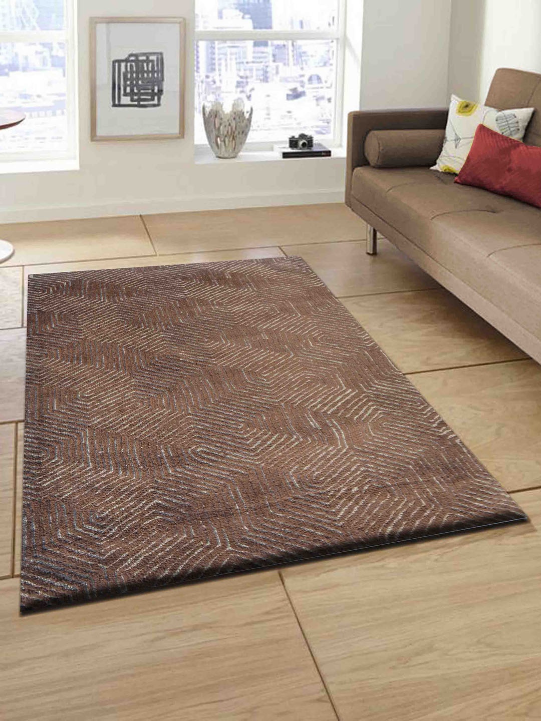 

PRESTO Brown & Grey Abstract Rectangular Carpets