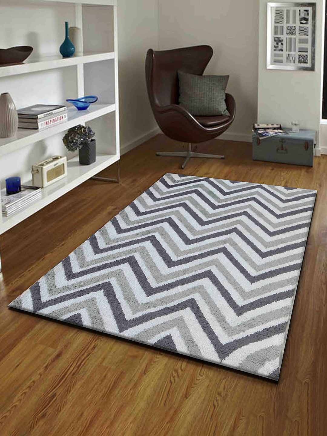 

PRESTO Grey & White Abstract Rectangular Carpet