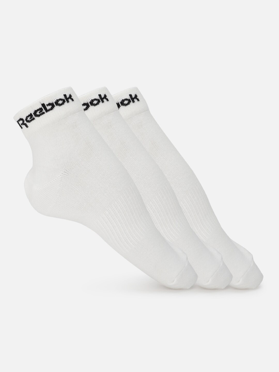 

Reebok Unisex Pack Of 3 Act Core Ankle-Length Socks, White